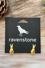 The Golden Rabbit Stud Earrings