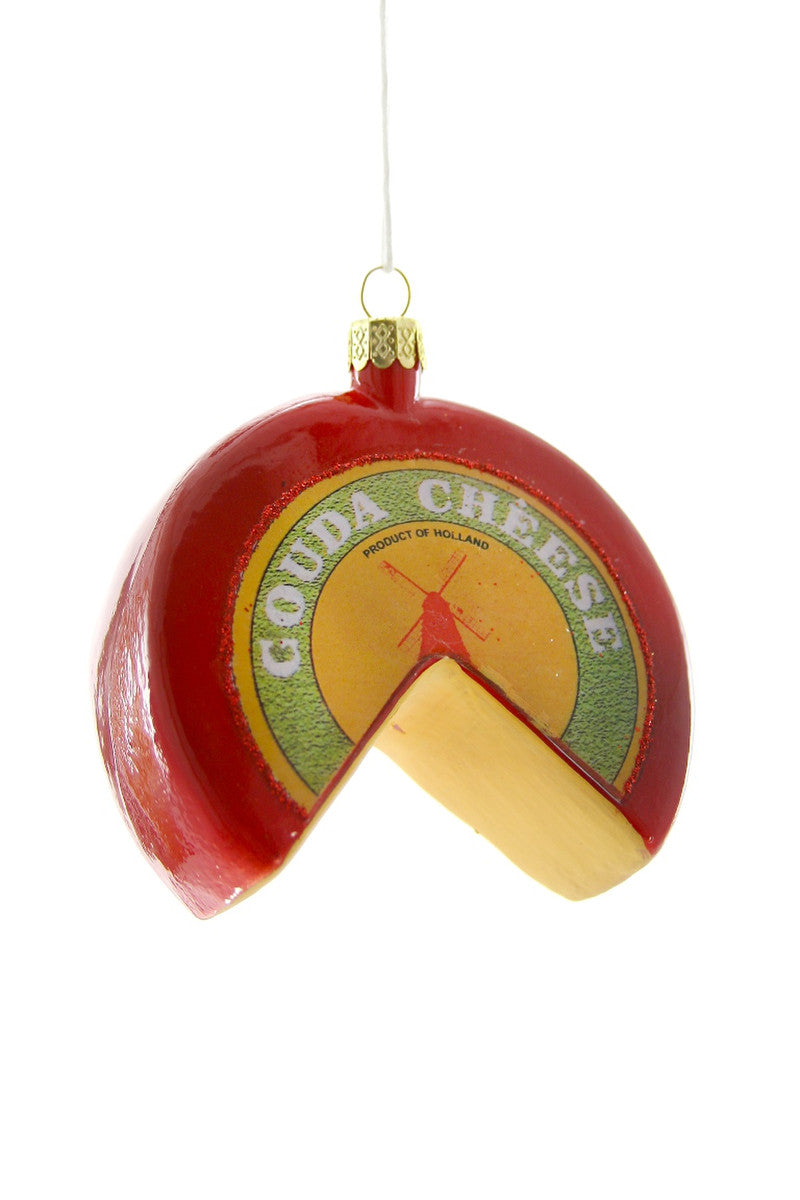 Cody Foster & Co. Gouda Cheese Wheel Ornament