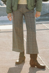 Brixton Margo Cropped 5-Pocket Pant - Multi Stripe/Plaid