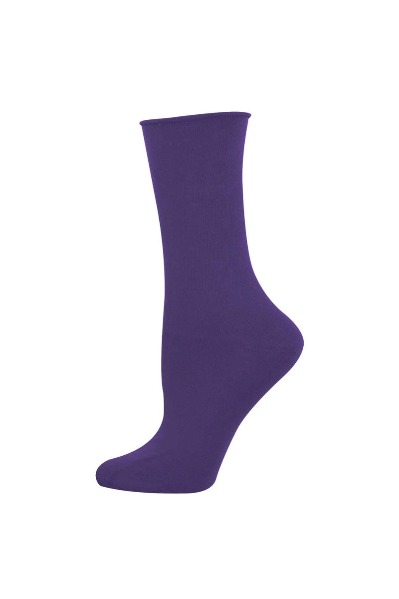 Socksmith Women's Bamboo Socks Solid - Purple