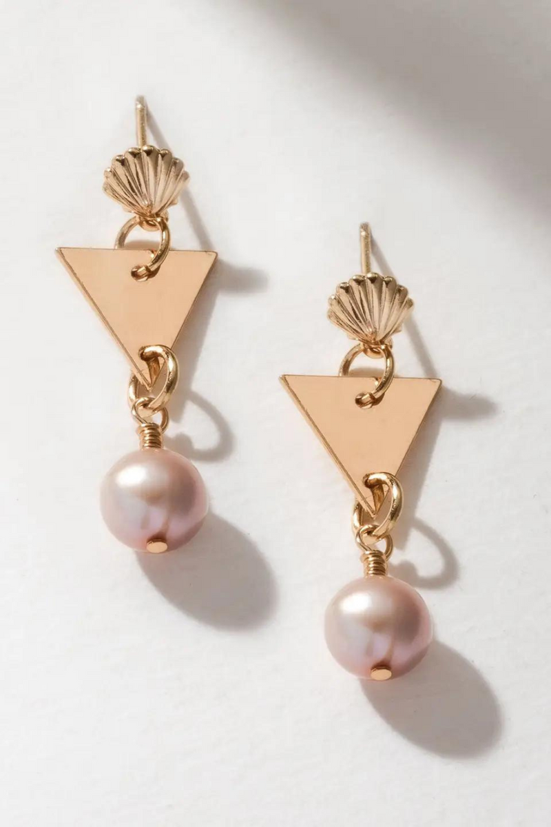 Thingamabob Treasures Pearl Post Earrings