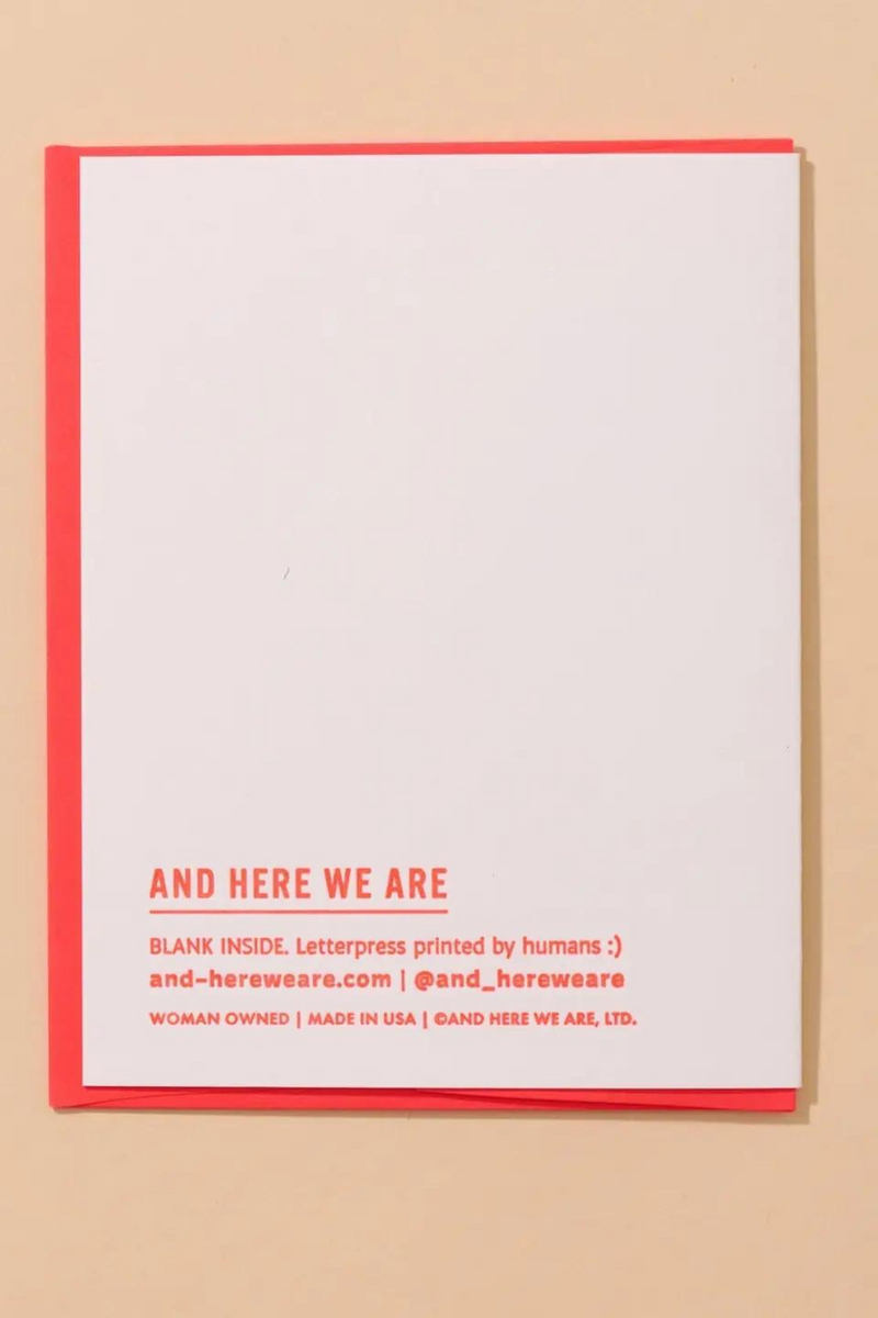 And Here We Are Cards - Sardines