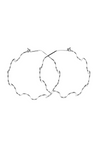 Mind's Eye Design Squiggle Hoops - Sterling Silver