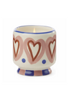 A Dopo 8 oz Hand Painted Ceramic Candle