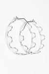 Mind's Eye Design Squiggle Hoops - Sterling Silver