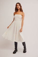 Free People Prairie Convertible Skirt - Whisper White