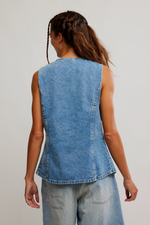 Free People Aimee Vest - Indigo