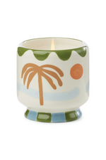 A Dopo 8 oz Hand Painted Ceramic Candle