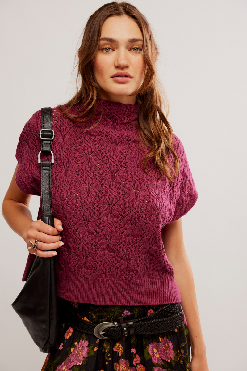 Free People Vickie Mock Neck Sweater