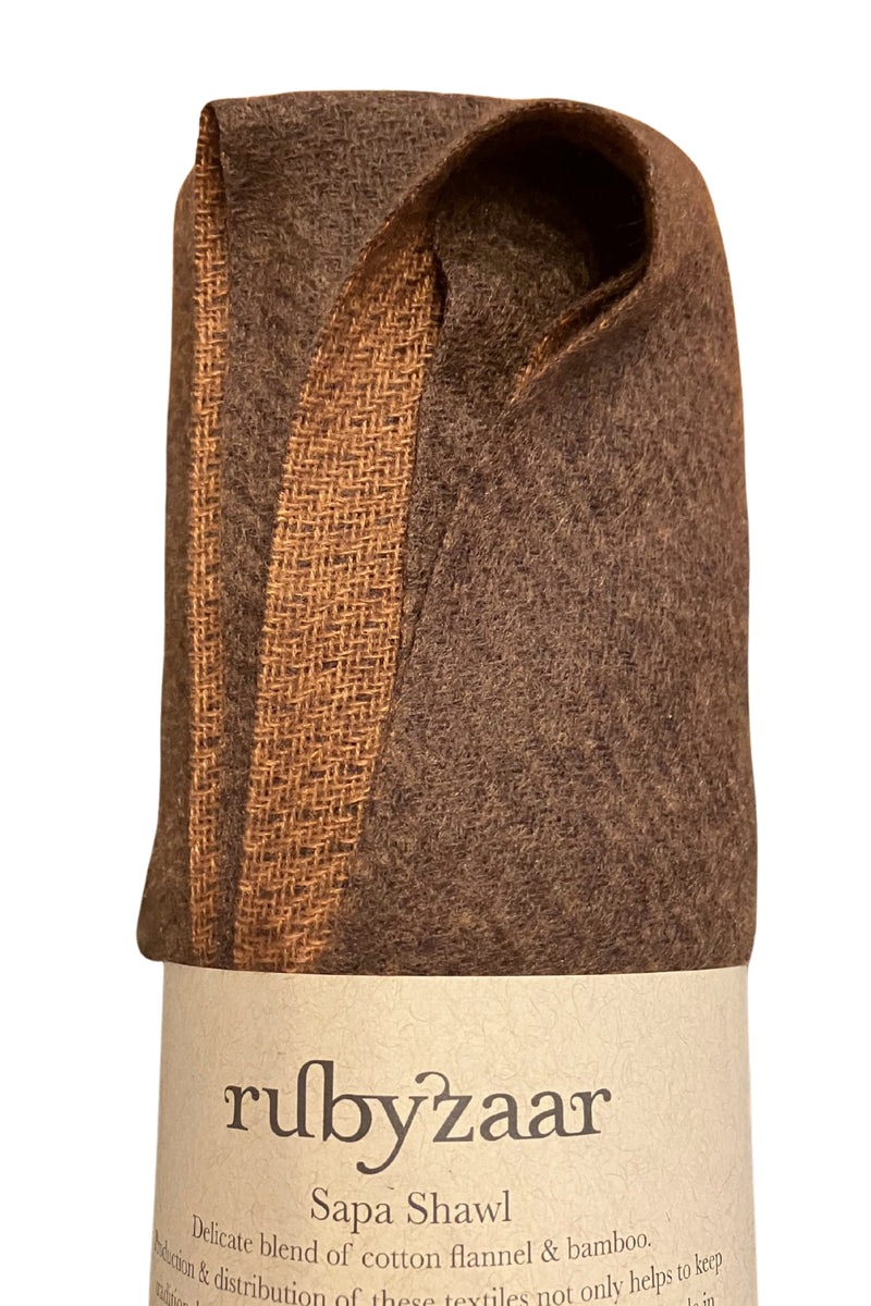 Sapa Shawl - Bark Brown