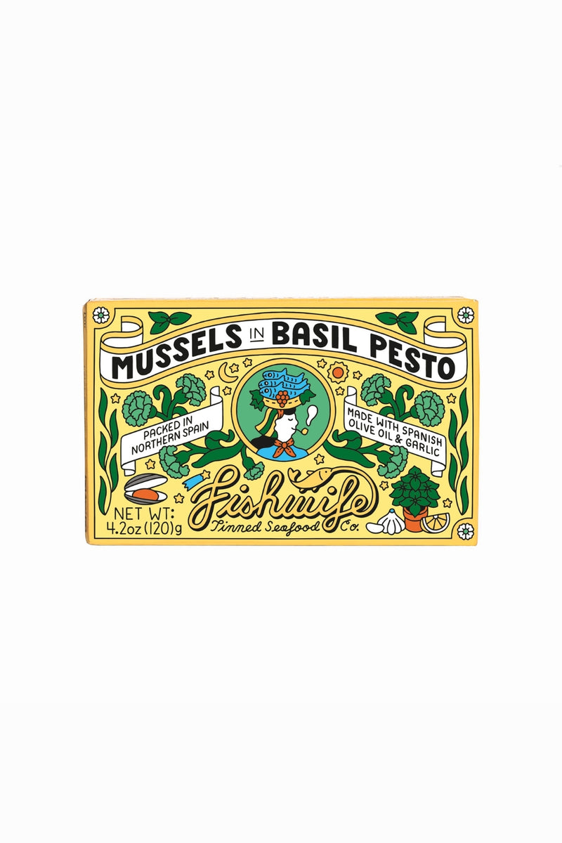 Fishwife Mussels in Basil Pesto