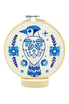 Hook, Line, and Tinker Embroidery Kit Folk - Blue Jay