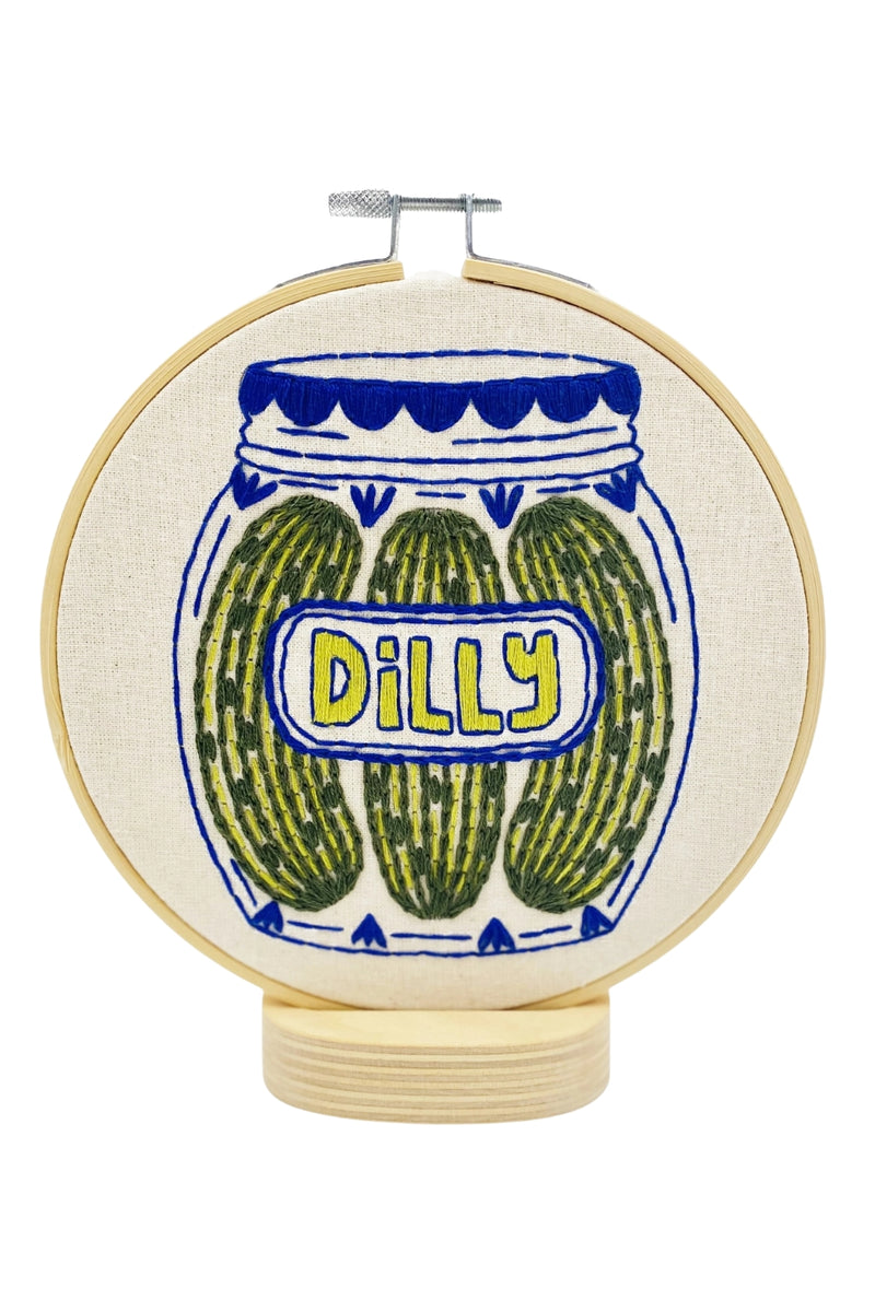 Hook, Line, and Tinker Embroidery Kit - Dilly Pickles