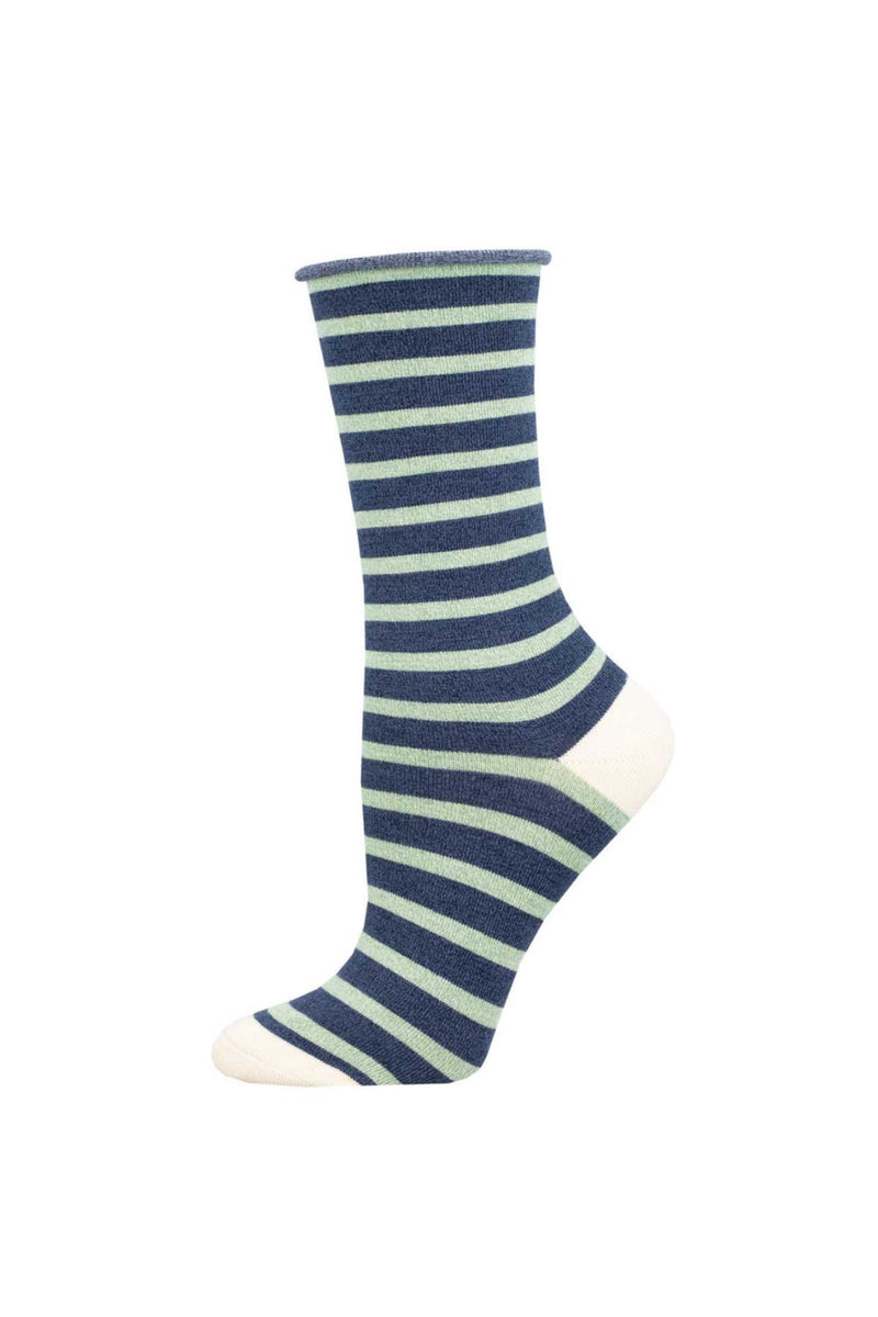 Socksmith Women's Sailor Stripe Bamboo Socks (size 9-11)