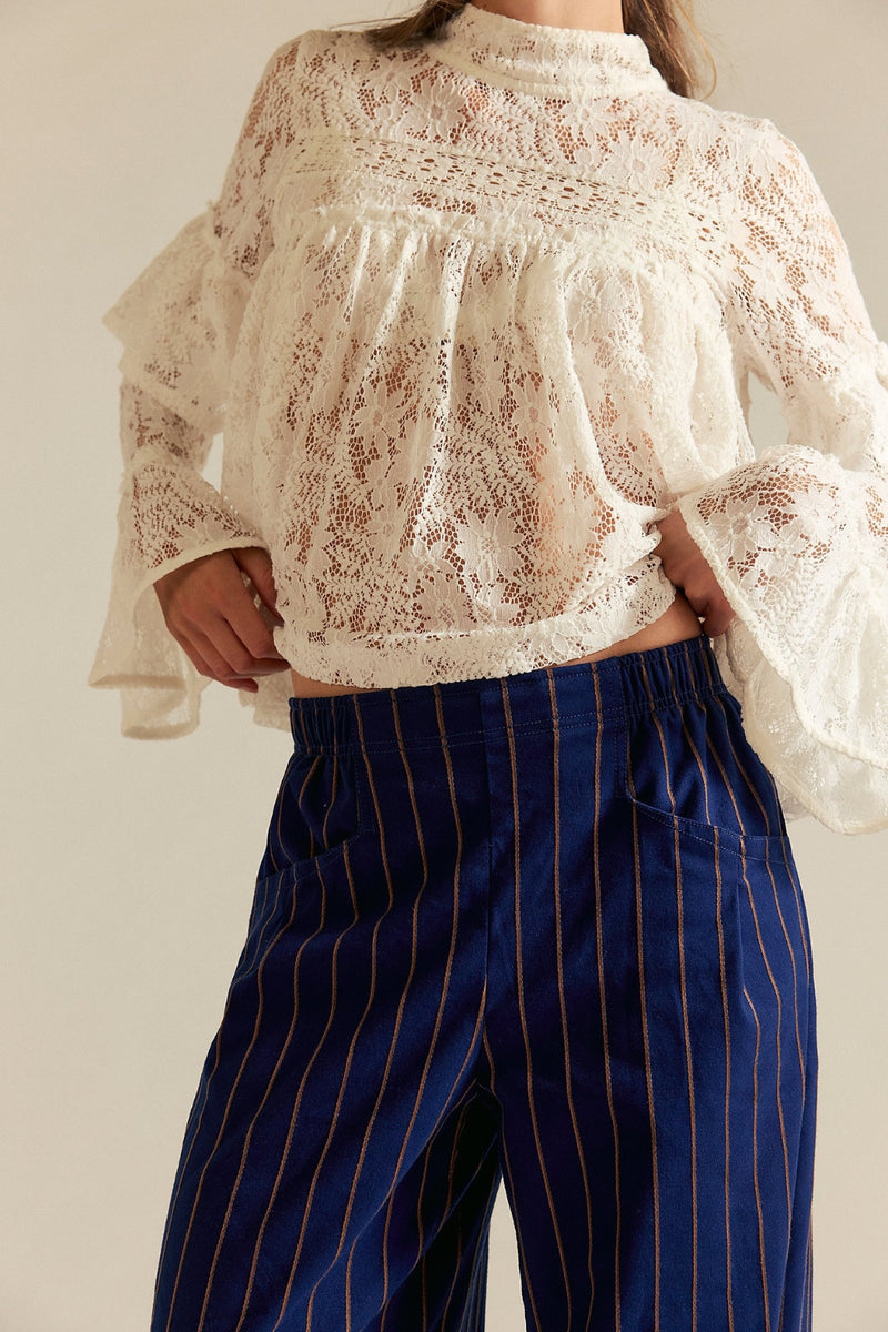 Free People Nice Choice Pull On - Navy Combo