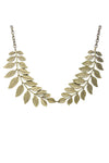 Golden Leafy Collar Necklace
