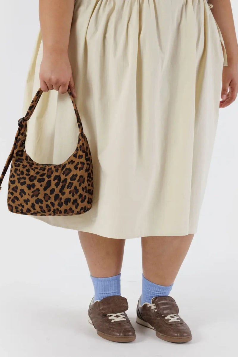 Baggu Mini Nylon Shoulder Bag - Leopard