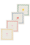 Napkins Set of 4 Assorted - Happy Hour