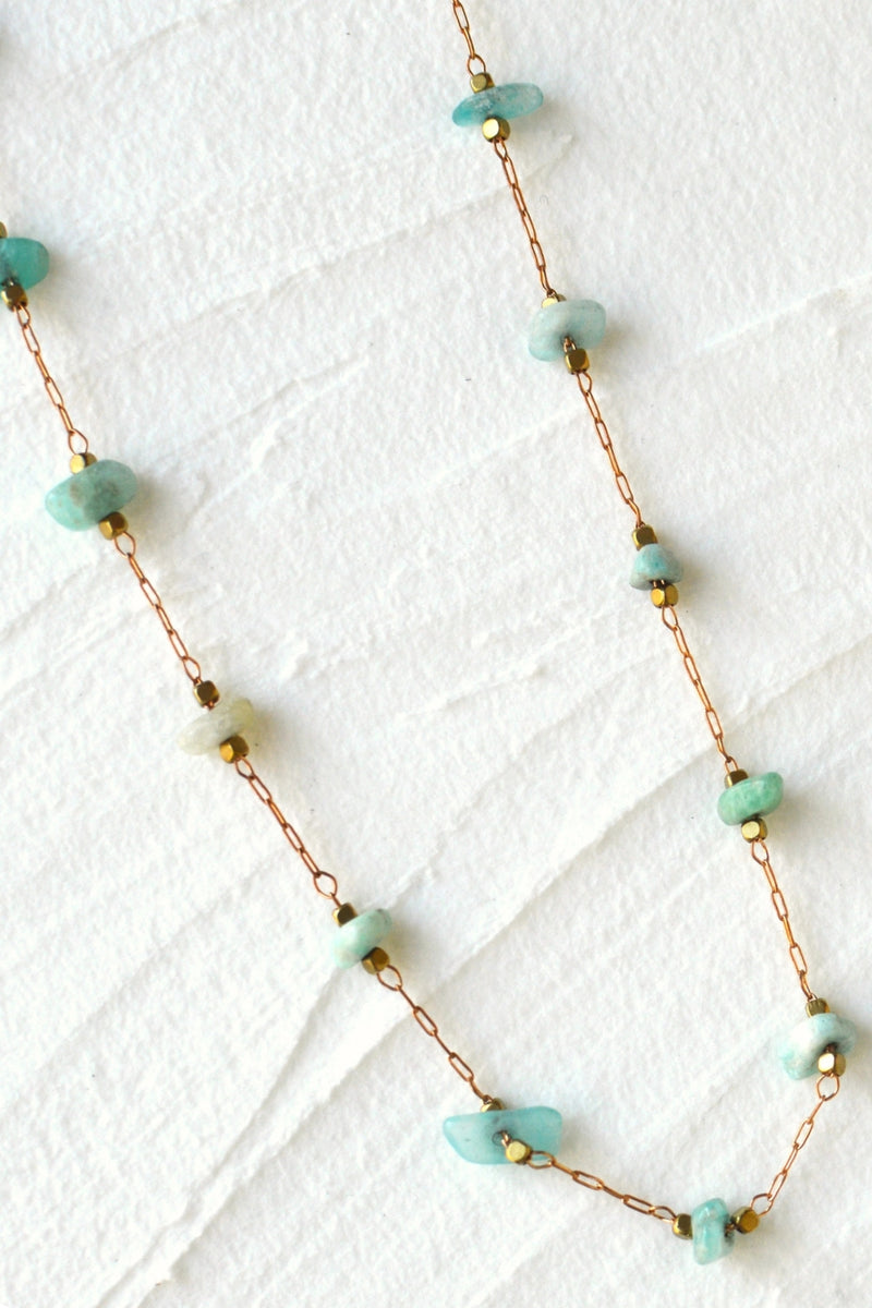 Gemma Necklace Amazonite