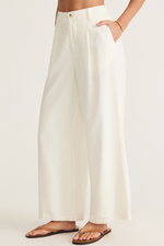 Z Supply Topanga Linen Pant White