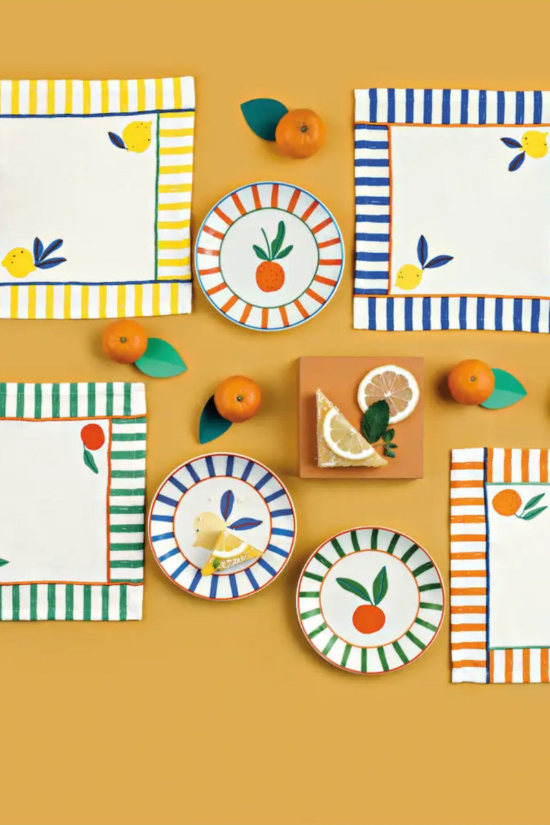 Napkins Set of 4 Assorted - Citrus Burst