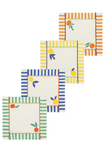 Napkins Set of 4 Assorted - Citrus Burst