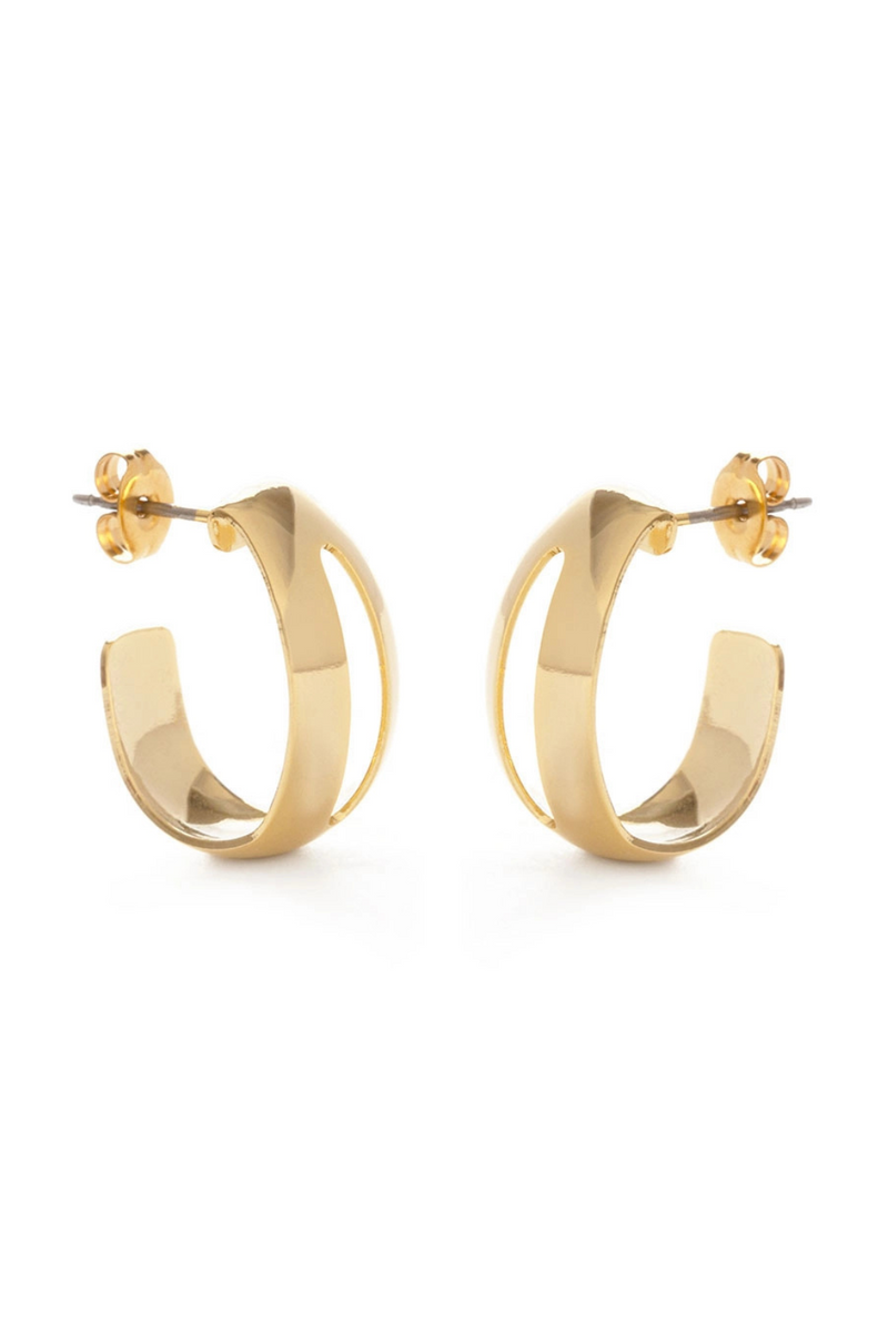Vintage Style Cut-Out Hoop Earrings
