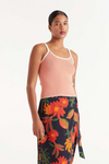 Coleta Tank Top Orange Stripe