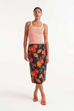 Coleta Tank Top Orange Stripe