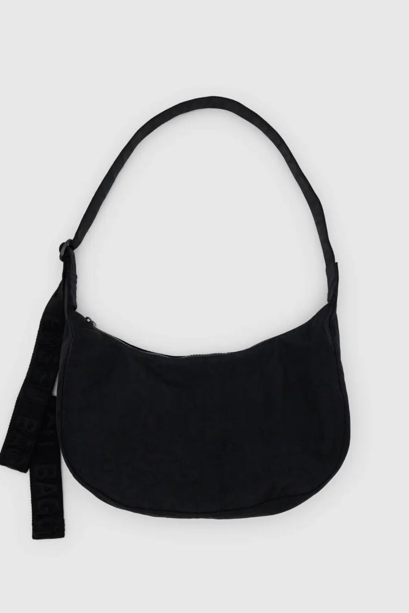 Baggu Medium Nylon Crescent Bag - Black