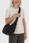 Medium Nylon Crescent Bag - Painted Wildflower