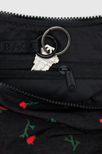 Medium Nylon Crescent Bag - Painted Wildflower