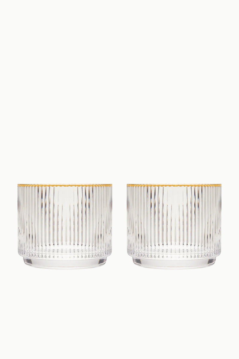 Meridian Crystal Lowball Tumblers