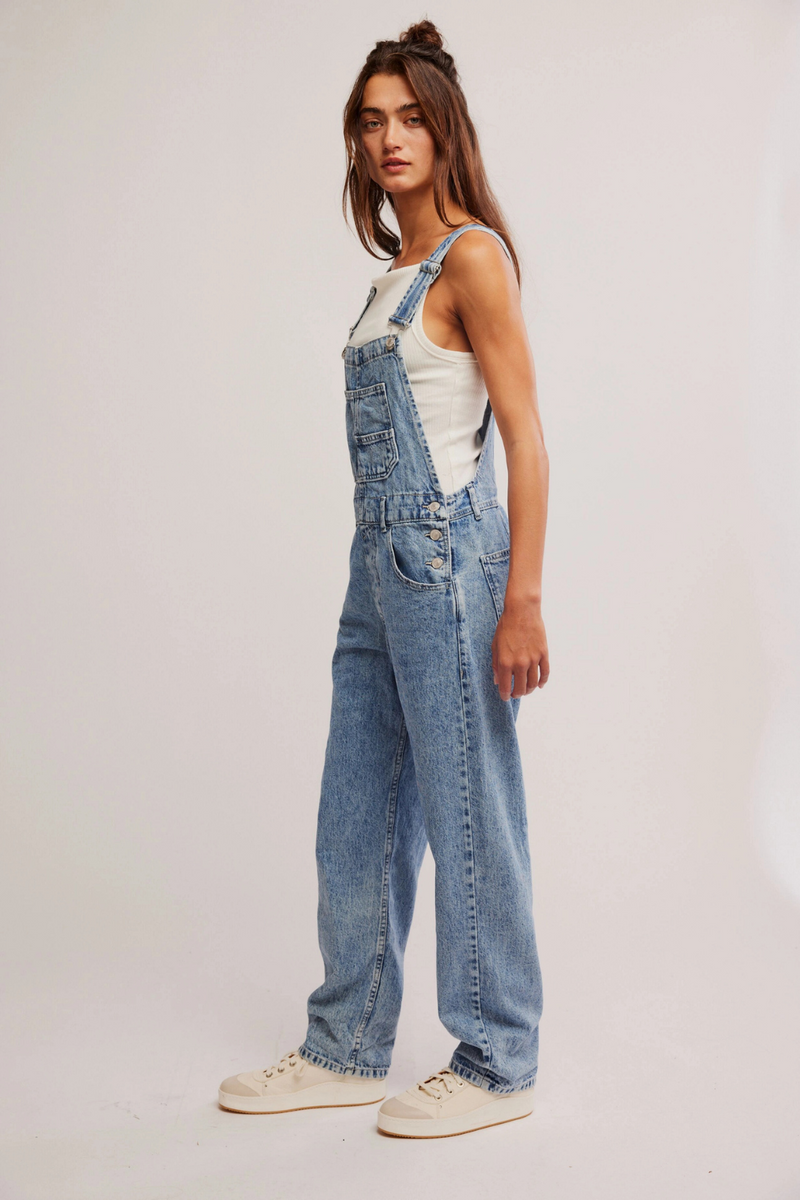 Ziggy Denim Overalls Powder Blue