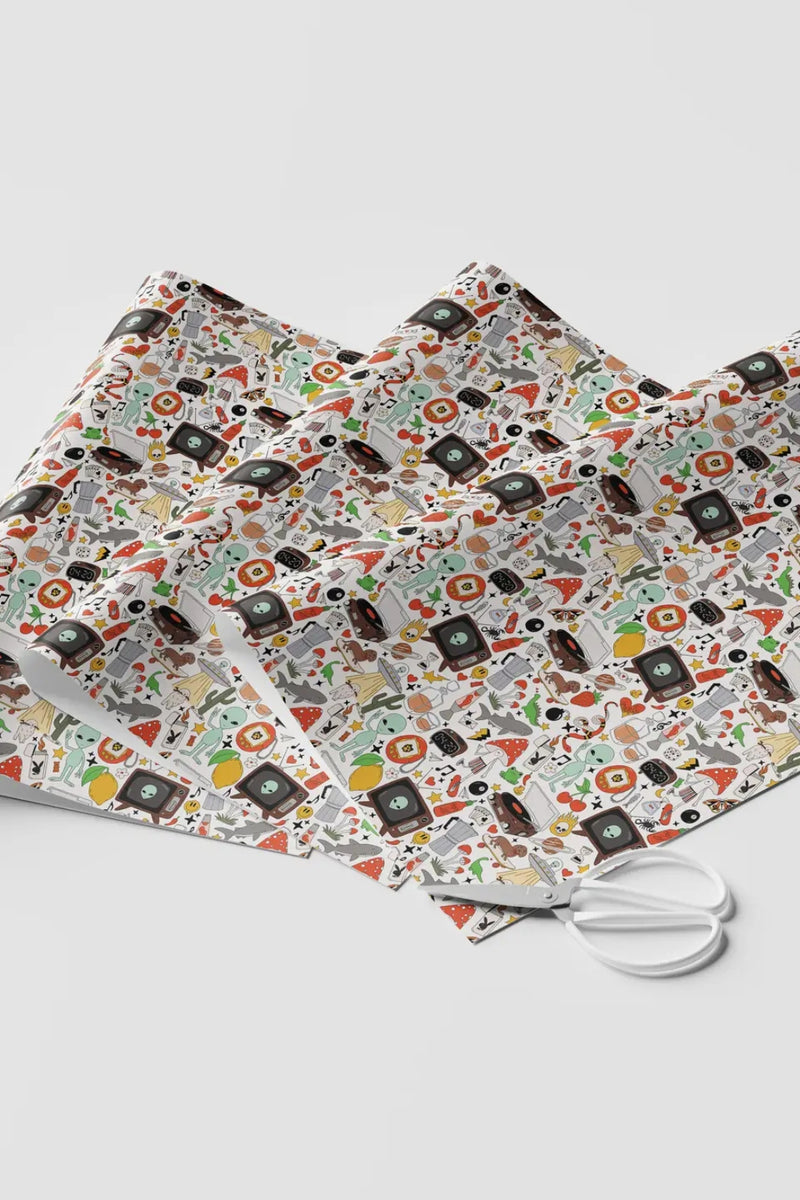 Illustrating Amy Gift Wrap Rolls - Retro Print