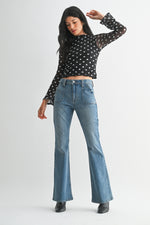 Just Black Denim Utility Slim Bootcut - Medium Denim