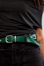 Free People Rhodes Stud Belt - Emerald