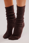 Free People Staple Slouch Socks - Roasted Espresso