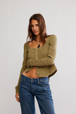 Let's Party Cardi - Gothic Olive