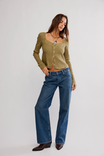 Let's Party Cardi - Gothic Olive