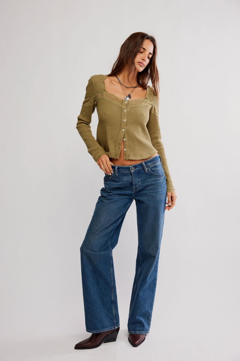 Let's Party Cardi - Gothic Olive