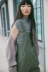 Free People Lola Tee - Black + White Stripe