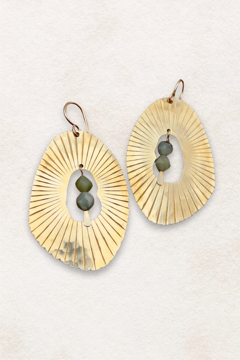 Fluff Hardware Handmade Illumination Earrings - Gold