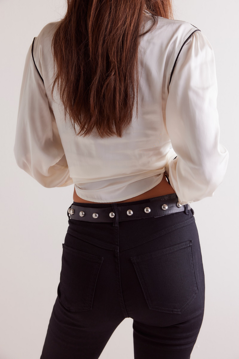 Free People Rhodes Stud Belt - Black