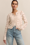 Z Supply Rosalyn Sweater Cardigan - Crystal