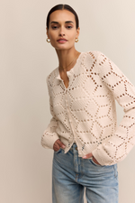 Z Supply Rosalyn Sweater Cardigan - Crystal