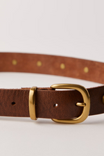Free People Rhodes Stud Belt - Cognac