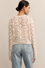 Z Supply Rosalyn Sweater Cardigan - Crystal
