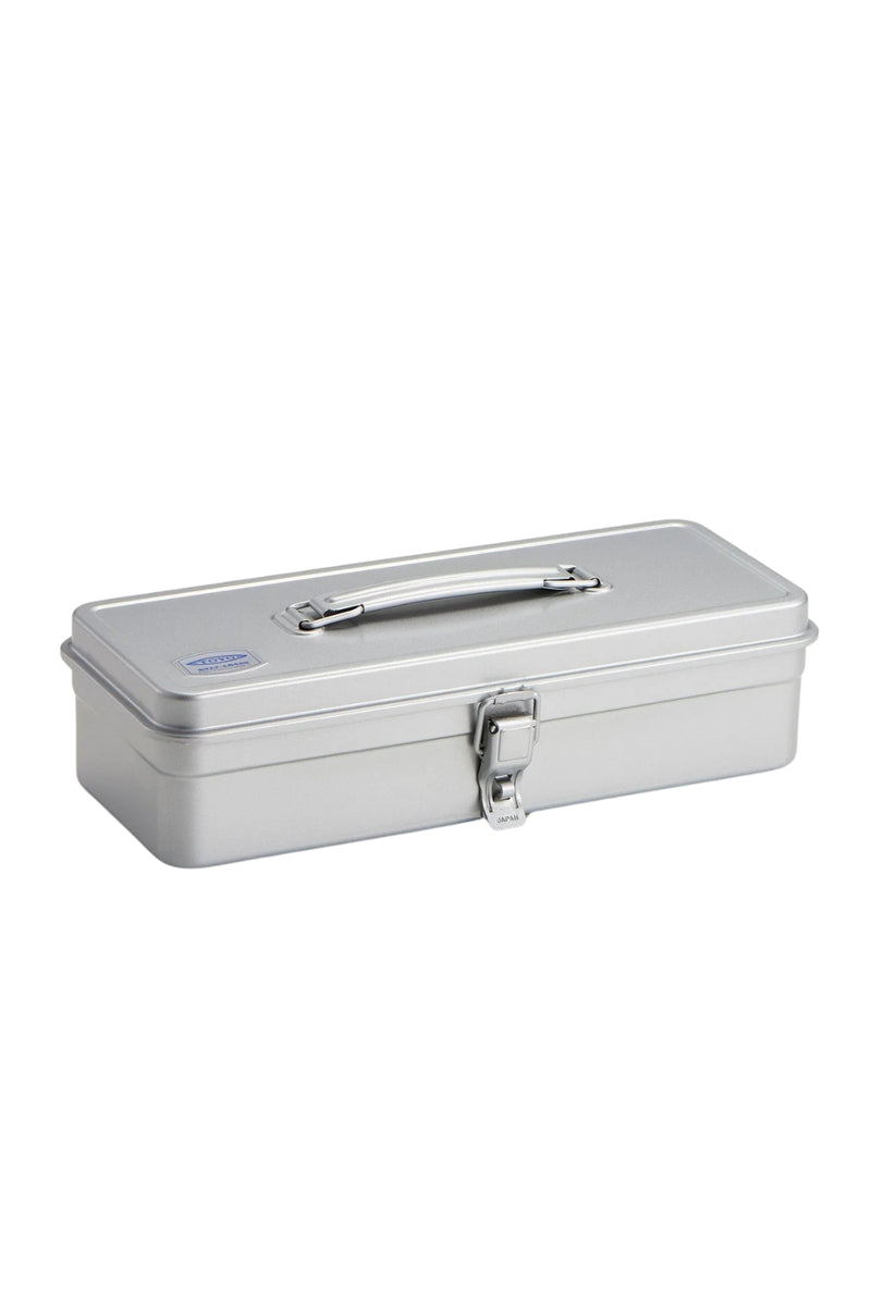 Steel Toolbox w/ Top Handle and Flat Lid T-320 Silver