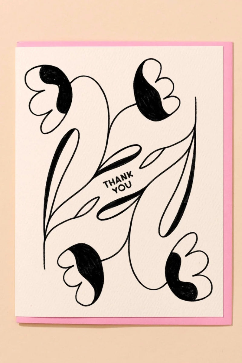 And Here We Are Card - Tulip Thank You